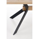 Стол обеденный HALMAR BACARDI дуб натуральный/черный 160-220/90